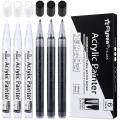 Acrylic Paint Marker Pen 12/28/80Colors Set 0.7MM/3.0MM Acrylic Art Markers Rock Glass Canvas Metal Ceramic Mug Wood Plastic. 