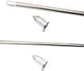 Retractable Magic Wand Stick Elastic Telescopic Rod Magician Stage Performance Metal Stick Mini Portable Trick Toy, Silver, 1.1m. 