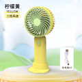 Summer New Small Handheld Fan USB Charging with Light Convenient Mini Cartoon Cute Electric Fan with Strong Wind. 