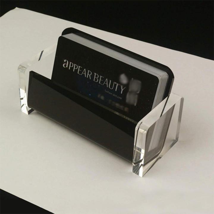 acrylic business card holder-1 * Business Card Holder-Black