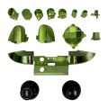 Full Set Buttons for Xbox Series X S Game Controller Gamepad Trigger Buttons Replacement Kit D-pad ABXY Keys-Green. 