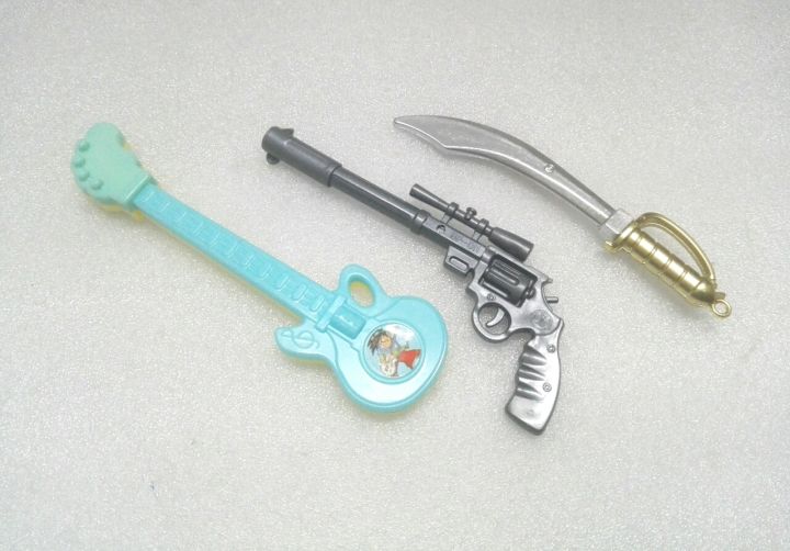 Sword, Gun & Guitar Shape Pen- 3 Pcs