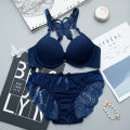 Women premium Quality Lingerie Lace Bra + Panties.