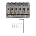 Hardtail Bridge, Electric Guitar Bridge Comfortable Touch 6 Strings Standard Size for Stringed Instrument. 