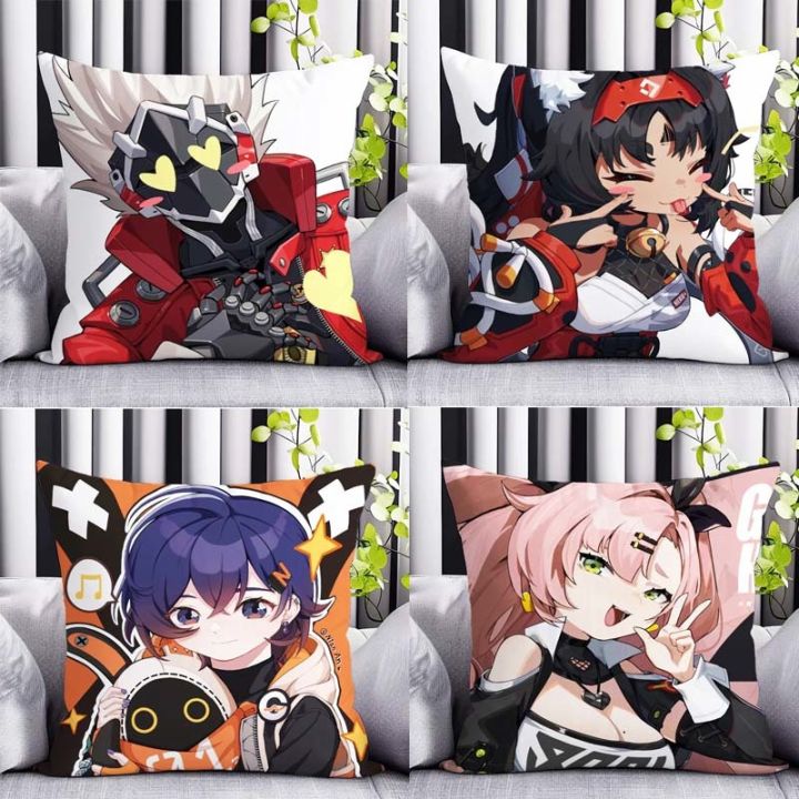 新品未使用Zenless Zone Zero クッション 45cm Zenless Zone Zero Pillow Anime ZZZ Themed Zhu Yuan Nekomiya