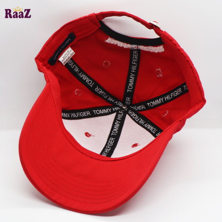 Red%20Embroidery%20TH%20Logo%20Cotton%20Curved%20Cap%20-%20Image%203