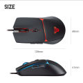 FANTECH CRYPTO VX7 Gaming Mouse 8000DPI and 6 Buttons Macro Huano 10M Switch Game RGB Wired Mouse For Laptop PC Gamer Mice. 