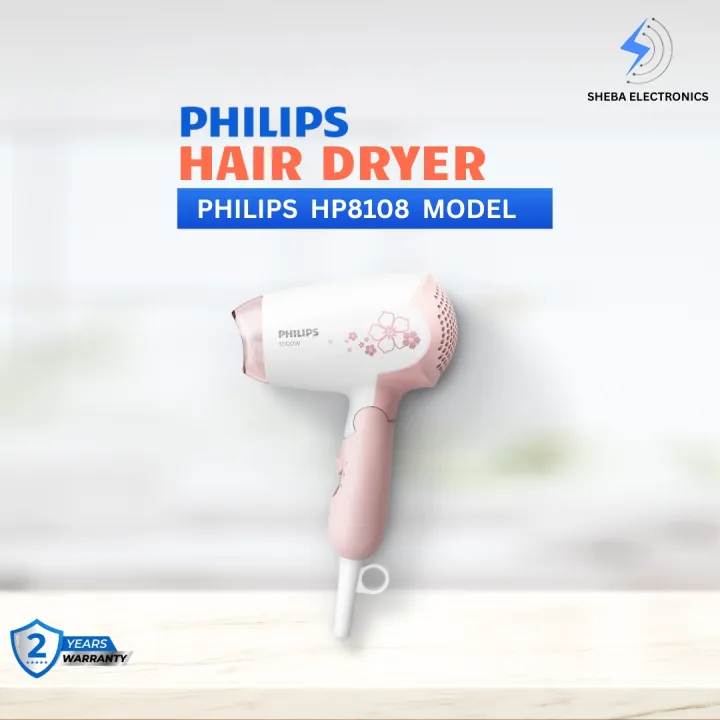 Philips DryCare HP8108/00 Hair Dryer – 1000W, Peach
