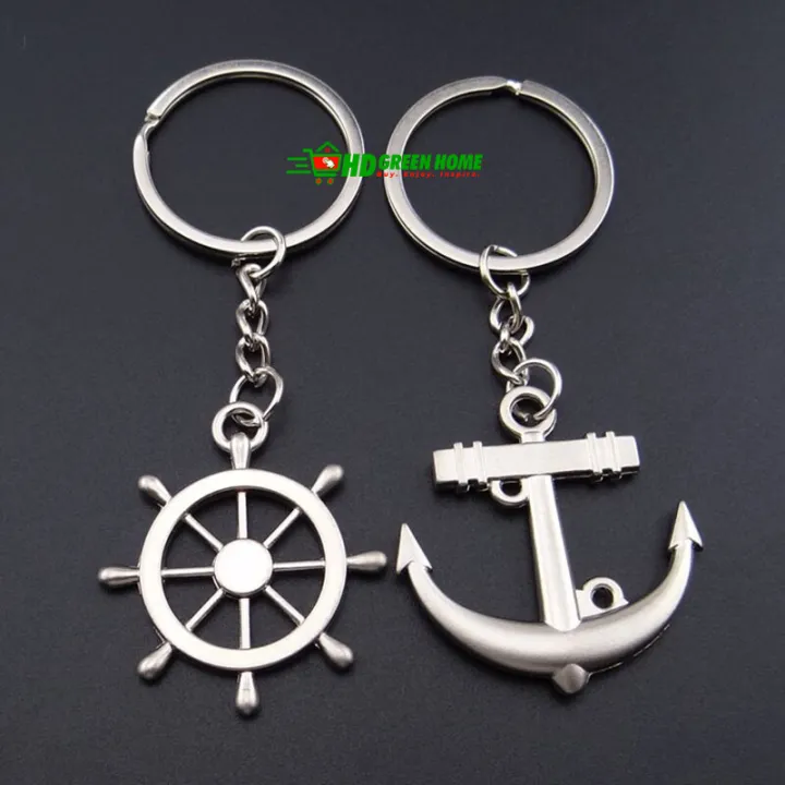 Metal%20Anchor%20Rudder%20Pair%20Keyring%20Couple%20Key%20Ring%20Keychain%20Key%20Holder%20-%20Image%203