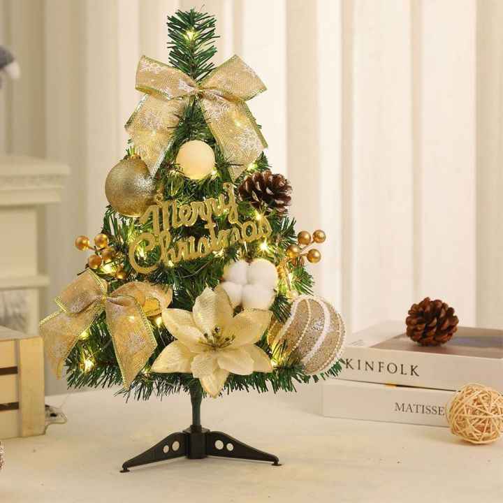 Mini%20With%20LED%20Light%20Artificial%20Christmas%20Tree%20Bow%20knot%20Pine%20Cone%20Tabletop%20Xmas%20Tree%20Handmade%2045CM%20Desktop%20Pine%20Christmas%20Tree%20Table%20Ornament%20-%20Image%204