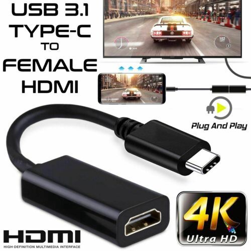 【Sell-Well】 USB-C C to Female Adapter / 1080P HD Audio Video Cable Adapter / USB 3.1 TV HDMI For MHL Android Phone