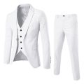 Wedding Suits For Men Elegant Blazers Set 3 Pieces Formal Classic Jackets Vest Pants Full Coats Luxury Business 2024 Costume.
