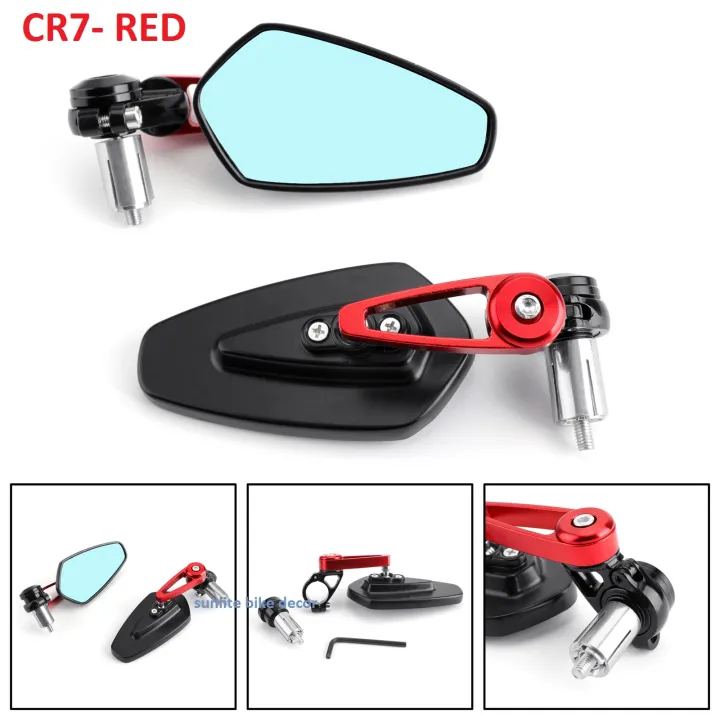Handle%20End%20Looking%20Glass%20For%20Motorcycle,%20Rearview%20Luxury%20Mirror%20Universal%20Model.%20CR7%202%20Pcs-Red%20-%20Image%202