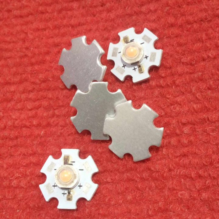 10Pcs%20-%2020mm%20White%20PCB%20WARM%20WHITE%203%20Watt%203.7V%20Ultra%20Bright%20Warm%20White%20Color%203W%20LED%20-%20Image%204