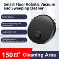 Automatic Vacuum Cleaner Robot 3-In-1 Smart Wireless Sweeping Dry Wet Cleaning Machine Charging Intelligent Vacuum Cleaner Home-White.