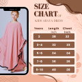 Muslim Kids Girls Abaya Dess With Hijab Kaftan Style Abaya For Child. 