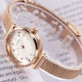 SINOBI Fashion Luxury Women's Watches Golden Stainless Steel Small Dial Bracelet Mesh Quartz Watch Ladies Wristwatch muje. 