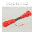 R-ainbow Embroidery F-loss White Colors Embroidery Kit Set 8m 6 Individual Strands Stitch for Crafting String Present Gift.
