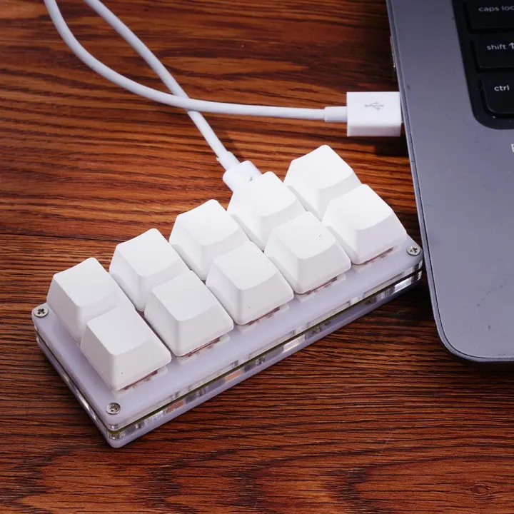 Mini Keyboard 10 Keys Red Switch OSU Gaming Keyboard Programmable DIY Mechanical Keyboard Macro Keypad Custom Shortcut Keys