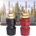 2Pcs Terminal Binding Post, 555 Type Brass Pillar Terminal Block 200A. 