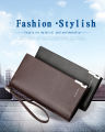 Men's wallet Multi-functional long handbag Creative Mobile phone bag coin purse big money bag Long Purse for men Vertical Square ( come from china ). 