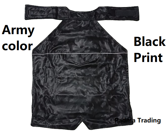 Chest Guard for Bike. Black color Print with Pocket