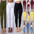Women Skinny Stretch Denim Slim High Waist Trousers Leggings Jeans Pants-Color & Size Your Choice. 