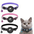 Kitten Collar Anti-Lost  and Safety Buckle Adjustable Belt Airtag Pet Collar Reflective Nylon. 