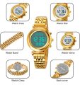 SKMEI Muslim Qibla Watch Men Adhan Alarm Clock Calendar Islamic Al Harameen Fajr Time Wristwatch For Mens.