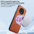 lthmy for Oppo Reno 12F 4G Supports Magnetic Wireless Charging Casing Matte Leather Phone Case Shockproof Protection Cases Armor Bracket Back Cover.