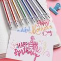 12pcs/18pcs Glitter Gel Pen Set with 18 color ink refill suitable for children adult coloring, journaling, art drawing, book doo.