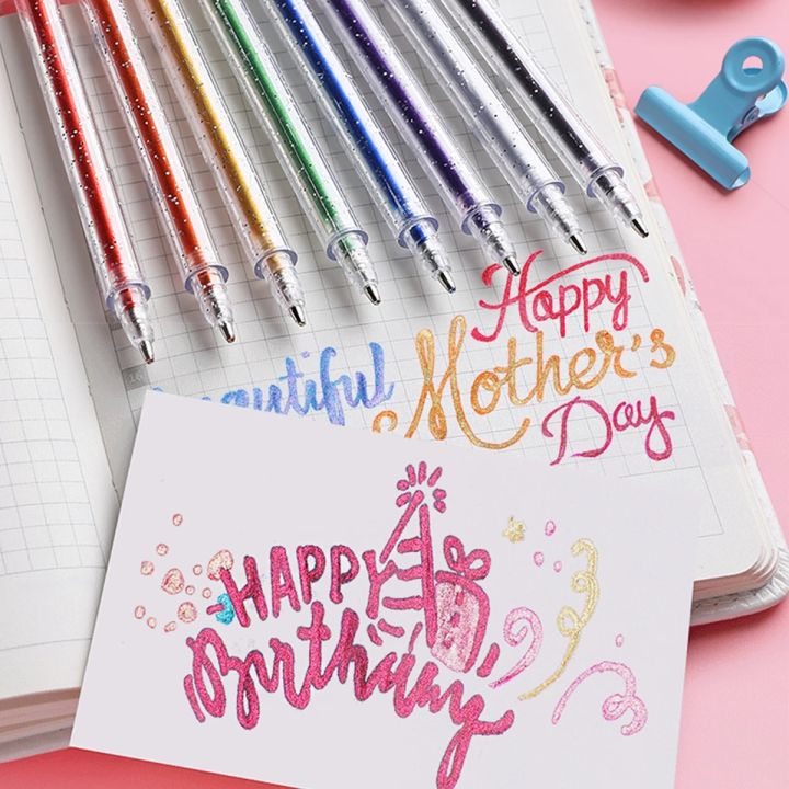 12pcs/18pcs%20Glitter%20Gel%20Pen%20Set%20with%2018%20color%20ink%20refill%20suitable%20for%20children%20adult%20coloring,%20journaling,%20art%20drawing,%20book%20doo%20-%20Image%205