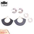 Carat Daily Earrings Stylish Geometric C-shaped Earrings Set for Women Lightweight Ear Hoop Jewelry for Prom Cocktail Parties 3 Pairs Geometric Earrings. 