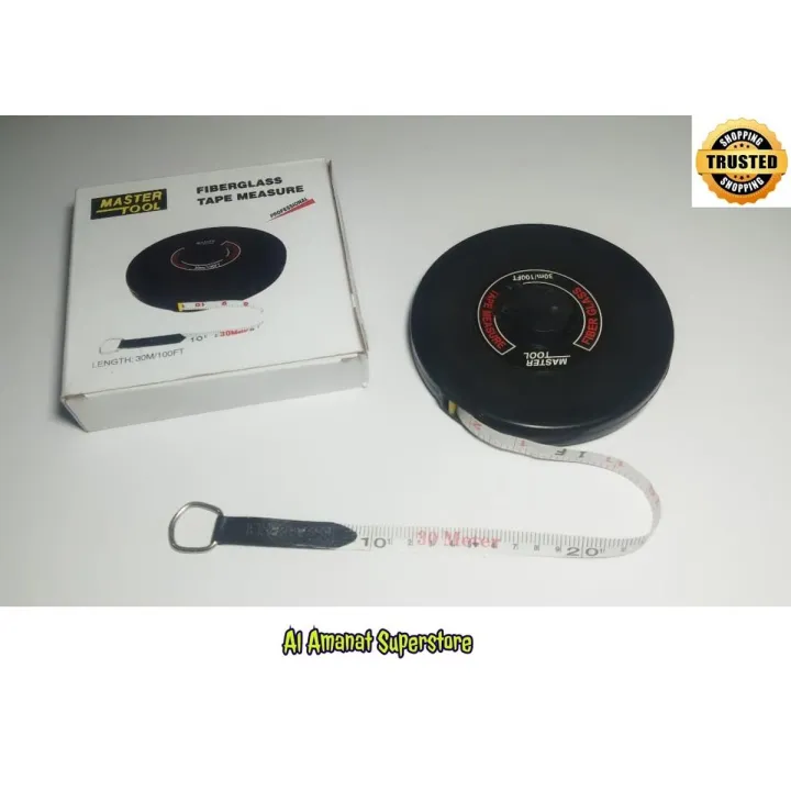Measuring Tape 30 Meter / Master Tape / Measurement Tape / Glass Tape 100 Feet / ১০০ ফিট মেজারমেন্ট টেপ