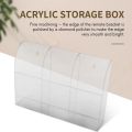 Clear Acrylic Remote Control Holder Wall Mount (Three Compartments). 