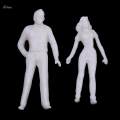 4x20Pieces 1/50 Scale Unpainted Model People Architectural Mini Figures Kit.