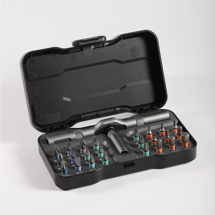 24 in 1 Multi Bit Ratchet Wrench Screwdriver Set With Magnetic Screwdriver Bits, Detachable T Ratchet Handle