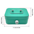 Cash Box with Lock Keepsake Metal Handle Money Box Portable Holder Storage Box Small Lockable Coin. 