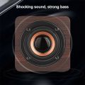 Wooden Speaker Portable Bluetooth Speakers Wood Wireless Subwoofer Stereo Powerful Bass Sound Box Music Player For Phone Laptop.