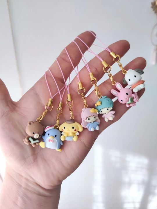 Small Kawaii 3D Phone Charm - cartoon Cute Pastel Charms -cartoon Keychain - Keyring - Kawaii Gift - Charms