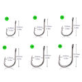 100pcs/box Fishing Hooks Carbon Steel Single Circle Fishhook Fishing Accessories. 