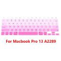 Waterproof Gradient English Letters Silicone Key Board Protector For Macbook Pro 16 13 M1 Keyboard Cover Stickers A2338 A2141. 