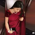Japani Soft Silk Saree for Women- Deep Maroon - Sari - Saree - শাড়ি - Sari - Sari. 
