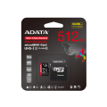 ADATA HIGH Endurance 512GB (U3,UHS-1,V30,20000hrs of Durability,Water/Shock/X-Ray Proof,Anti Static,4K, 8K, 3D, or 360° video recording) MICROSDXC Memory Card. 