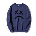 Round Collar Without A Hat Men Sweatshirt Lil Peep Hoodies Happy Smiling Face Print Fleece Pullover Hoodie Men Women Streetwear. 
