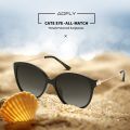 AOFLY BRAND DESIGN 2020 Trending Women Polarized CATEYE Sunglasses Ladies Sun glasses Driving Travel Eyewear Love Temple UV400. 