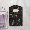 50pcs/lot Multi- Patterns Small Plastic Bag Jewelry Packing Mini Gift Handle Bag Store Small Shopping Bags Christmas Candy Pouch.