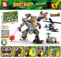Senbao S brand Jurassic Dinosaur World Minecraft Dinosaur Building Blocks Children's Educational Assembling Small Toys.