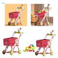 Mini Shopping Cart Toy for Kids Supermarket Trolley Shopping Cart for Age 3 4 5 Boys Girls.