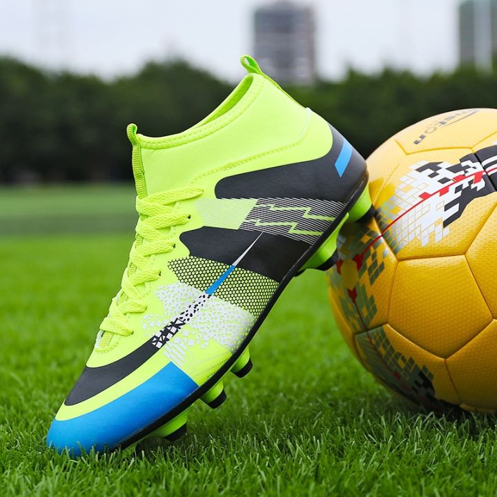 1703%20Football%20Boots%20AG%20Kids%20Adult%20Teenager%20High%20Top%20Fly%20Knit%20Slip%20Socks%20Cuff%20Stud%20Rubber%20Nail%20Sole%20FG%20Training%20Shoes%20-%20Image%203